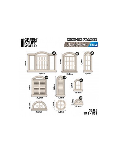 Ventanas Clásicas en arco - Pequeñas