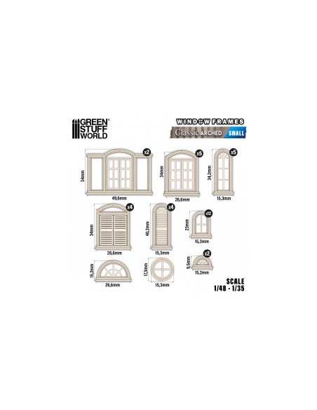 Ventanas Clásicas en arco - Pequeñas