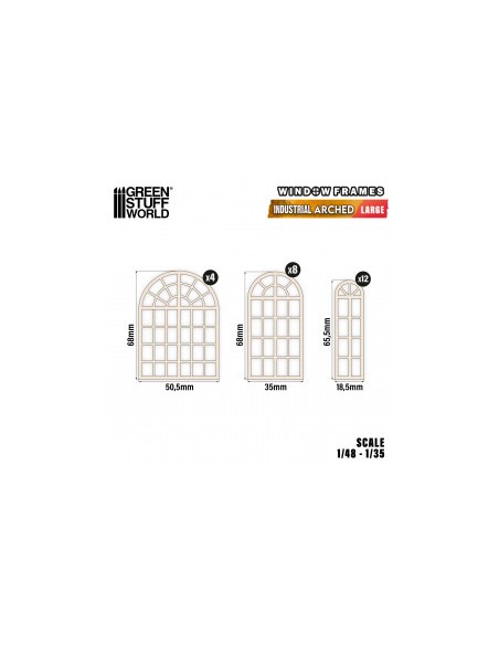 Ventanas Industriales en arco - Grandes