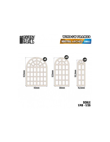 Ventanas Industriales en arco - Pequeñas