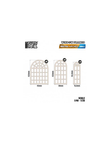 Ventanas Industriales en arco - Pequeñas