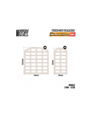 Ventanas Industriales en arco - Grandes (tipo 2)