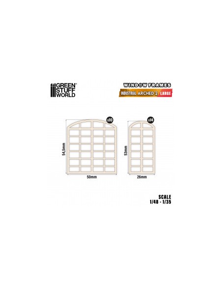 Ventanas Industriales en arco - Grandes (tipo 2)