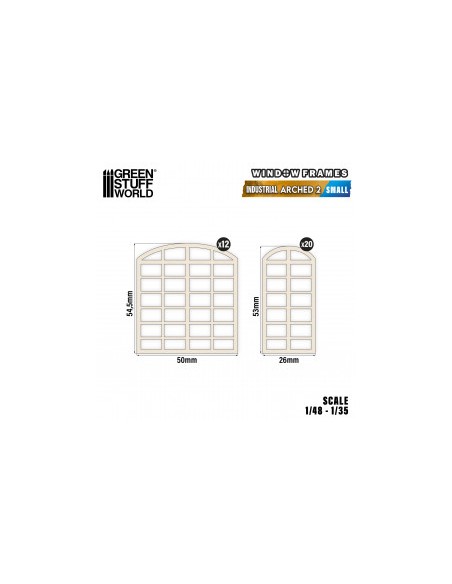 Ventanas Industriales en arco - Pequeñas (tipo 2)