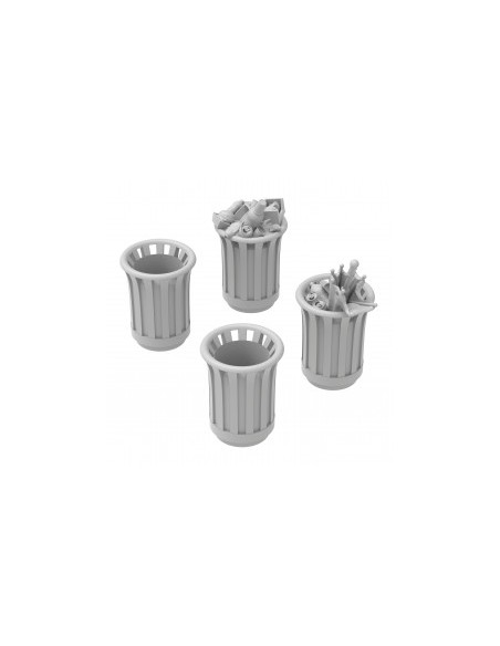 PAPELERAS DE PARQUE REDONDAS