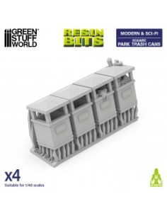 PAPELERAS DE PARQUE CUADRADAS 2