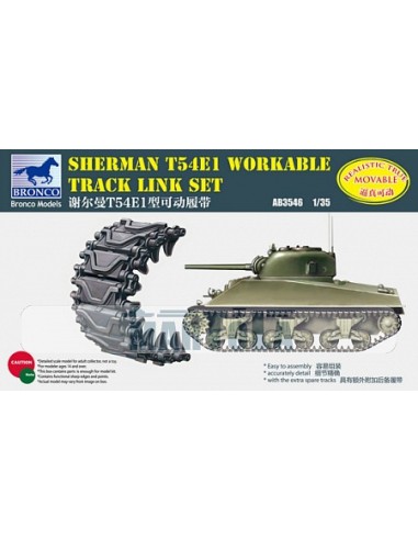 Sherman T54E1 Workable Track Link Set