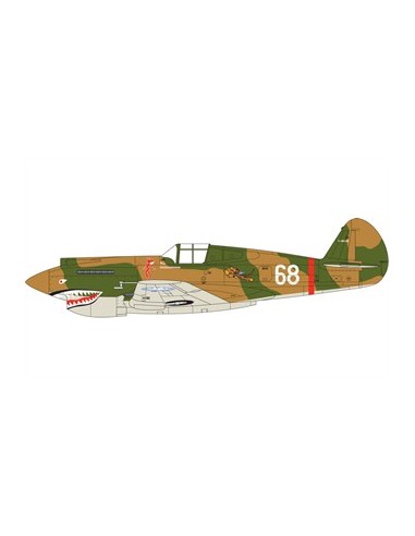 American fighter Curtiss P40B Warhawk