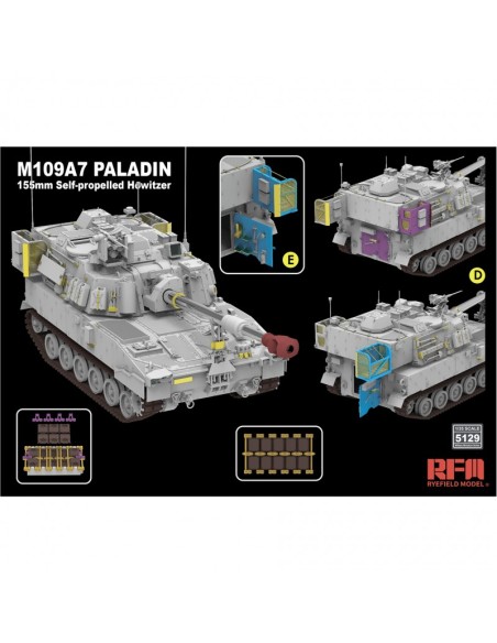 M109A7 Paladin 155 mm Self-Propelled Howitzer with Workable Tracks