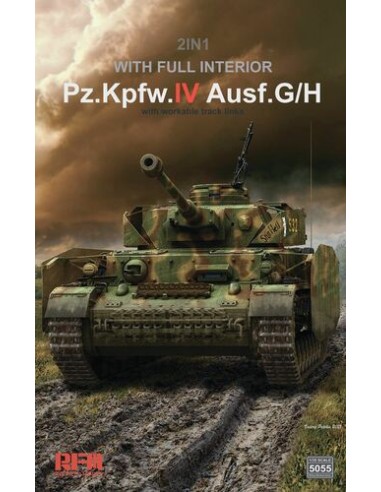 RM-5055 2in1 Pz.Kpfw.IV Ausf.G/H with full interior with workable track links