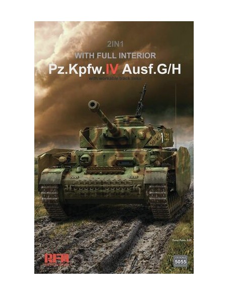 RM-5055 2in1 Pz.Kpfw.IV Ausf.G/H with full interior with workable track links