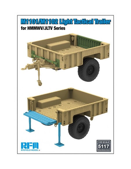 RM-5117 M1101/M1102 Light Tactical Trailer For HMMWV/JLTV Series
