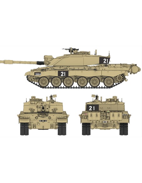 RM-5062 Challenger 2 British Main Battle Tank with workable track links