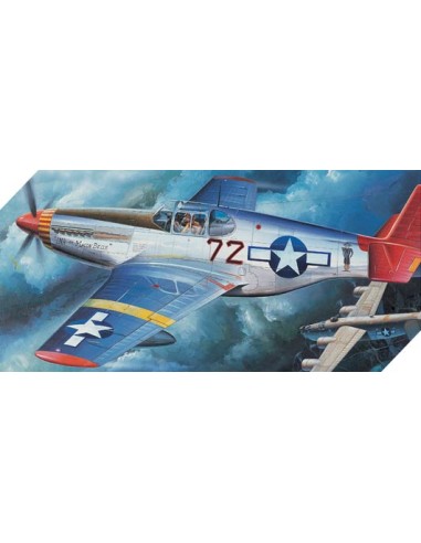 P-51C Mustang [Red Tails] With Ground Vehicle