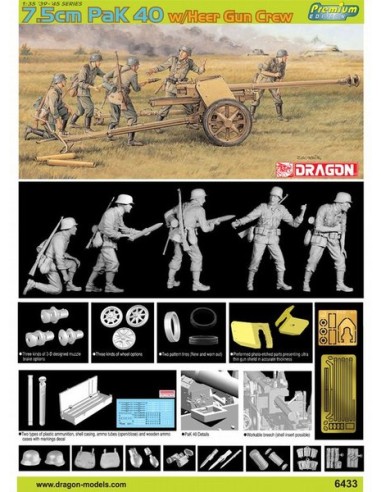 7.5cm PaK 40 w/Heer Gun Crew