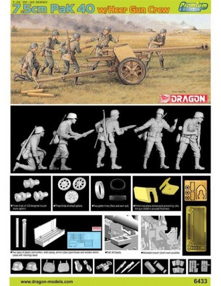 7.5cm PaK 40 w/Heer Gun Crew