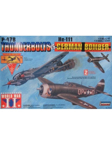 P-47B Thunderbolt Vs. He-111 German Bomber