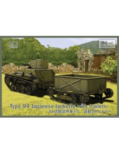 Type 94 Japanese tankette with trailers (2 trailers in...