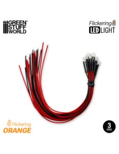 LED PARPADEANTE NARANJA 3mm (10 UNID.) 2