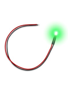 LED PARPADEANTE VERDE 3mm (10 UNID.)