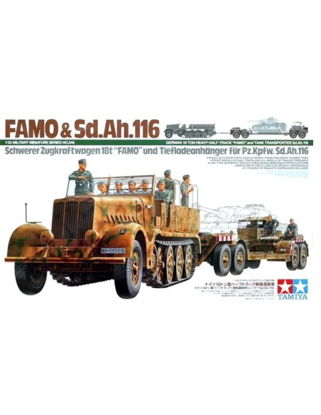 German 18 Ton Heavy Half-Track Famo and Tank Transporter Sd.Ah.116