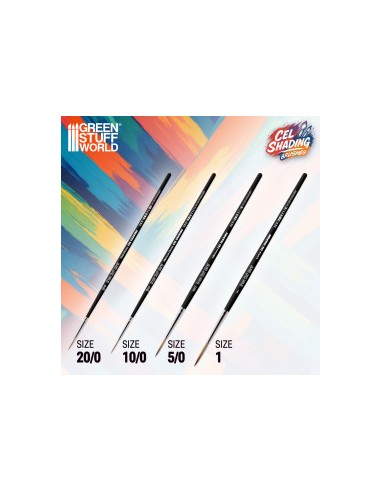 PINCEL SINTETICO CELSHADING PACK DE 4