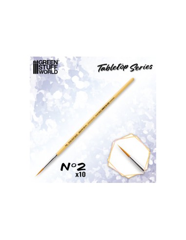 PINCEL SINTETICO TABLETOP - 2 (10 UNID.)