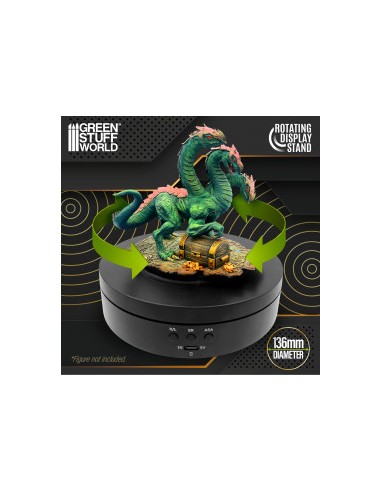 BASE GIRATORIA ELECTRICA 136mm