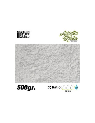 RESINA ACRÍLICA POLVO 500 gr