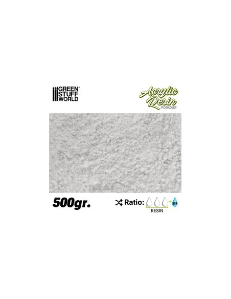RESINA ACRÍLICA POLVO 500 gr