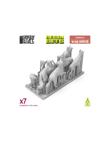 PERROS DE GUERRA 3D 1/35