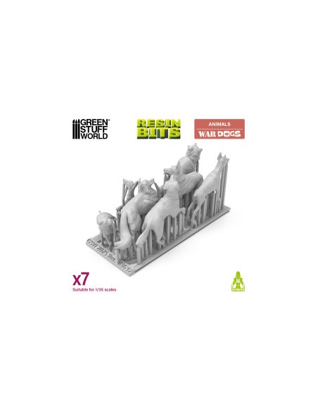 PERROS DE GUERRA 3D 1/35