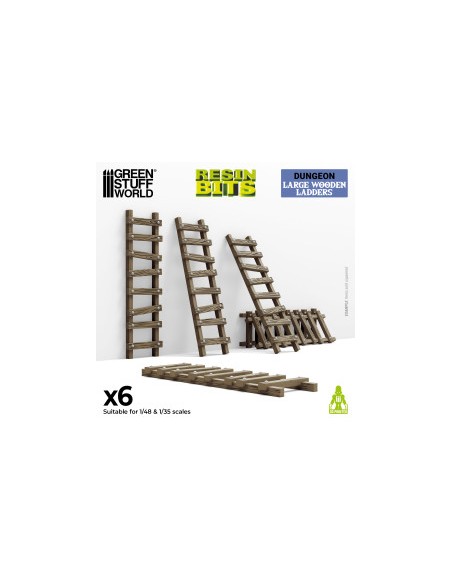 ESCALERAS GRANDES DE MADERA 1/48 - 1/35