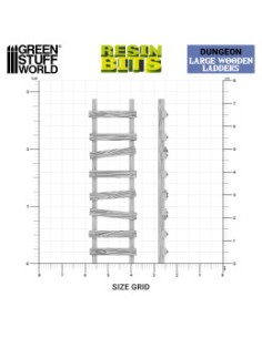 ESCALERAS GRANDES DE MADERA 1/48 - 1/35 2