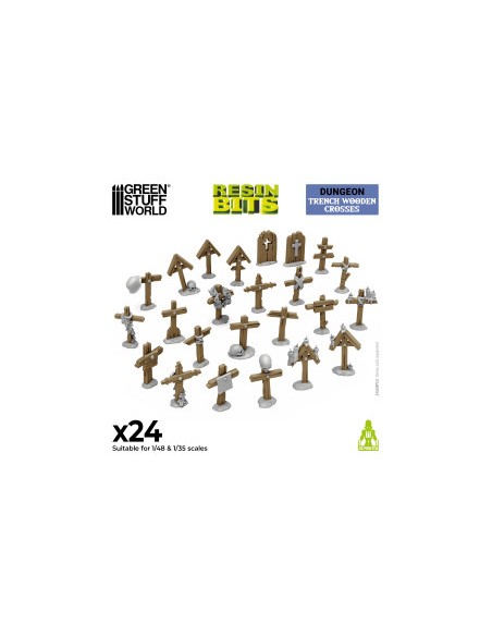 CRUCES DE MADERA PARA TRINCHERAS 1/48 - 1/35
