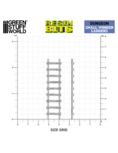ESCALERAS PEQUEÑAS DE MADERA 1/48 - 1/35 2