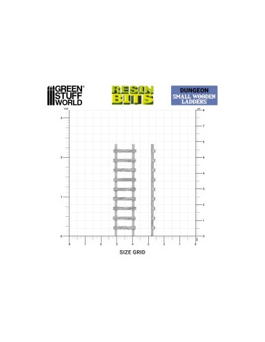 ESCALERAS PEQUEÑAS DE MADERA 1/48 - 1/35