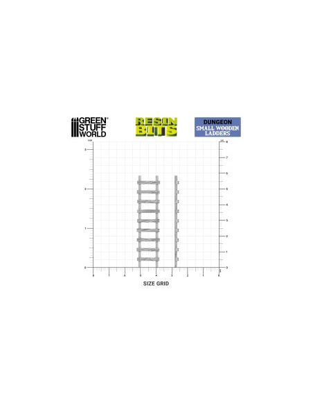 ESCALERAS PEQUEÑAS DE MADERA 1/48 - 1/35