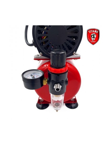 COMPRESOR DE AIRE TYPHOON TIPO PISTÓN 1/6hp-220-240V 50Hz CON DEPÓSITO DE AIRE 3lt