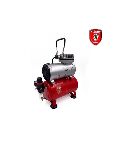 COMPRESOR DE AIRE TYPHOON TIPO PISTÓN 1/6hp-220-240V 50Hz CON DEPÓSITO DE AIRE 3lt