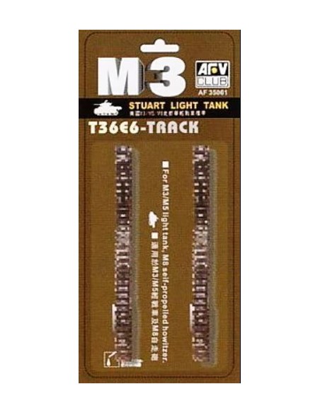 M3 Stuart Light Tank T36E6 Tracks for M3, M5 light tank & M8 HMC