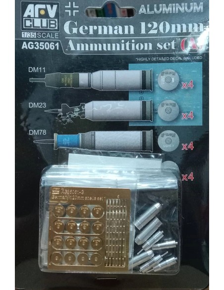 Modern German 120mm Tank Ammunition Set A (aluminium)