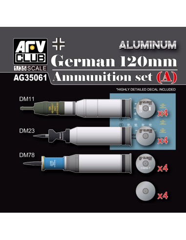 Modern German 120mm Tank Ammunition Set A...