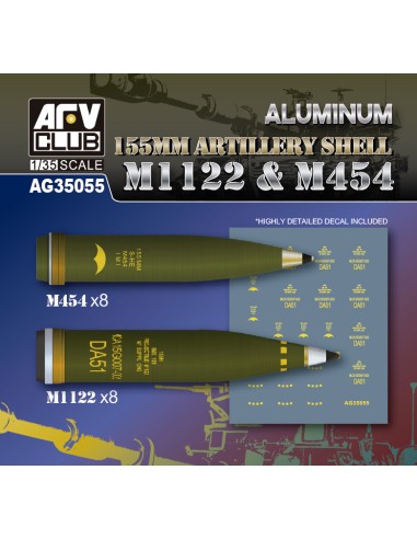 Aluminum 155mm Artillery Shell M1122 & M454