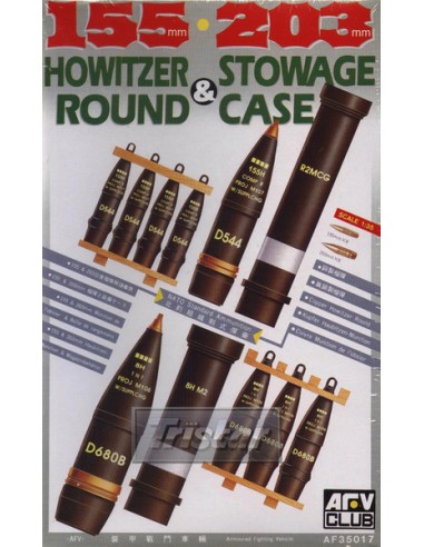 155/203mm Howitzer Round and Stowage Case