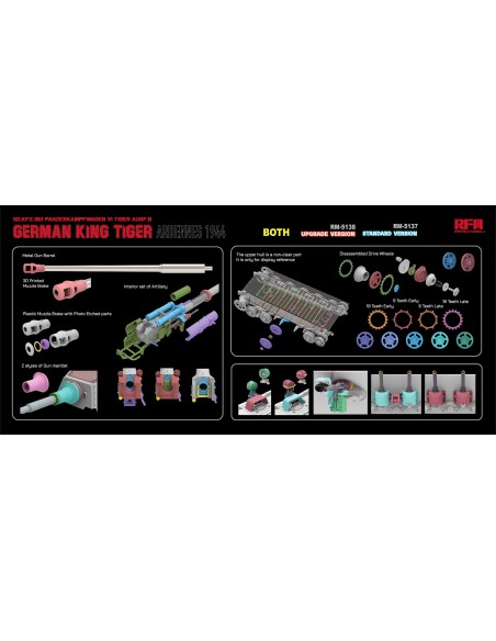 Sd.Kfz.182 Panzerkampfwagen VI Tiger Ausf.B King Tiger ARDENNES 1944 UPDATED VERSION