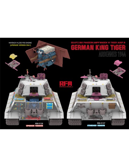 Sd.Kfz.182 Panzerkampfwagen VI Tiger Ausf.B King Tiger ARDENNES 1944 UPDATED VERSION