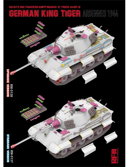 Sd.Kfz.182 Panzerkampfwagen VI Tiger Ausf.B King Tiger ARDENNES 1944 UPDATED VERSION