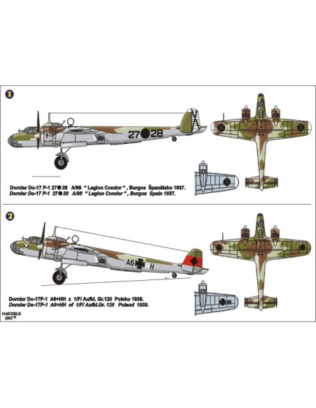German bomber Dornier DO-17P "Legion Condor" LEER DESCRIPCION