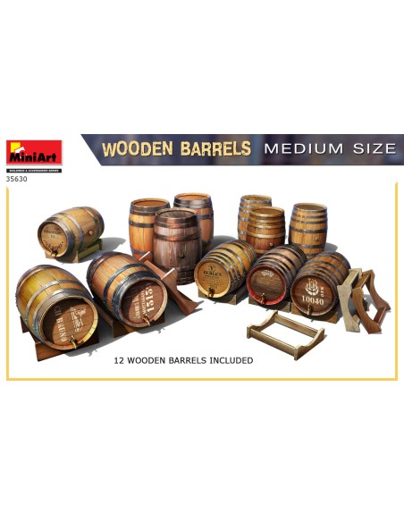 Wooden Barrels Medium Size